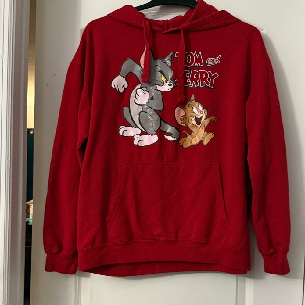 Red Tom and Jerry Hoodie